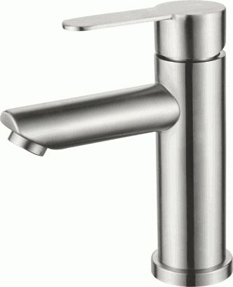 Смеситель Ledeme Н703 для раковины, фиксированный излив, однозахватны, нержавеющая сталь L71003