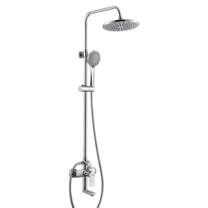 Душевая система WasserKRAFT A16601 однозахватный смеситель, верхний/ручной душ, хром