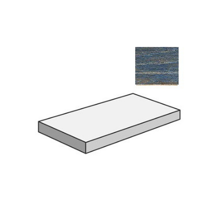 Sant Agostino Yorkwood CSAGDYNY12 Gradone Angolare Dx Navy 33x120 матовая