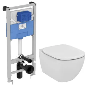 Инсталляция Ideal Standard ProSys + Унитаз Rimless + сиденье микролифт T355101PT15