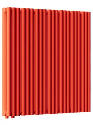Радиатор стальной Empatiko V LR2 двухтруб 832х536х122 21 сек НЗ.подкл, 2430Вт, Friendly Red