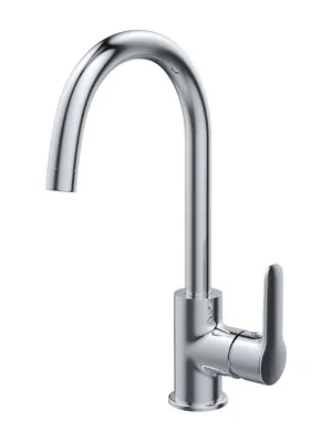 Смеситель IDDIS для кухни CUBSBJ0i05 высокий поворотный излив 183,5мм