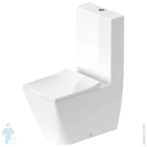 Унитаз-компакт Duravit 350х650х900 безободковый, покрытие Wondergliss 21910900001+0942000005