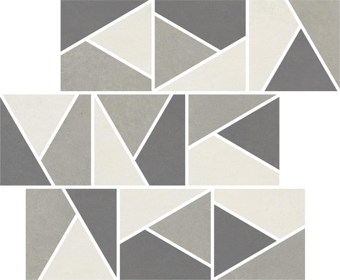 мозаика Nuances Mosaico Triangoli Mix Freddo 3 Strideup 30x30