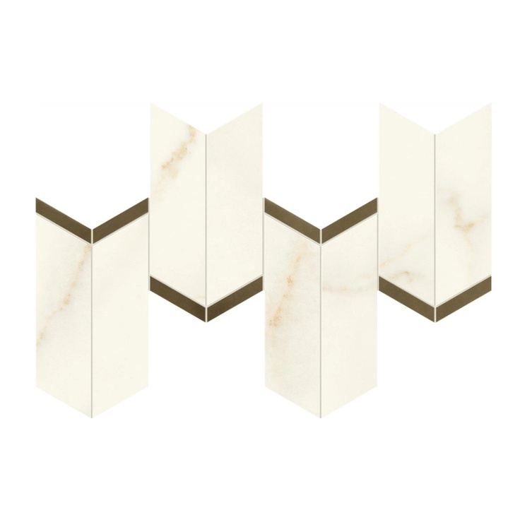 Atlas Concorde Marvel X AF8W Calacatta Apuano Chevron Lappato 19,2x46,3