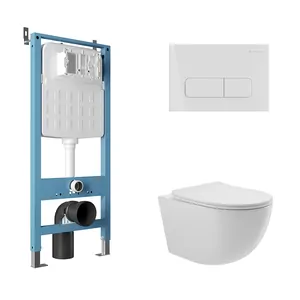 Инсталляция Aqueduto TECNICA N + унитаз с сиденьем + клавиша смыва FORMA AQDS112