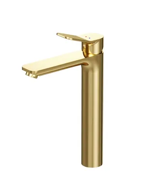 Смеситель AM.PM F85A92099 231 мм, однозахватный, фиксированный излив, золото