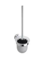 Ершик для унитаза Bemeta 104113017 настенный, щетка черная, цвет: хром