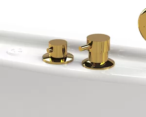 Смеситель на борт ванны Радомир "-GOLD" золото