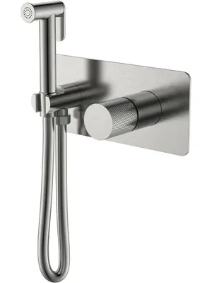 Смеситель Boheme 127-NB.2 встраиваемый, с гиг душем, однозахв, ручка:touch, никель браш