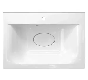Раковина Estet 65 650х450 из литьевого мрамора, без отв. под смеситель, белый ФР-00001501