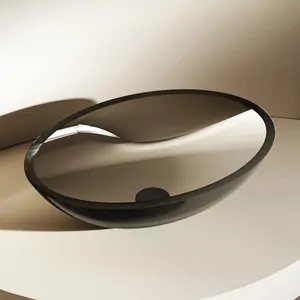 Раковина накладная ABBER 500x350x150 овальная, черная AT2802Onyx