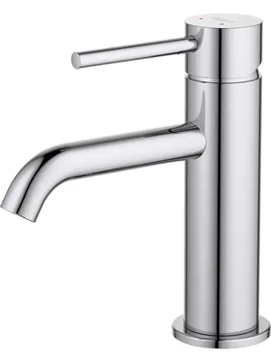 Смеситель для раковины Aquatek AQ1310CR однозахватный, излив 89мм, б/дон. клапана, цвет: хром