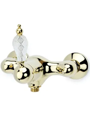 Смеситель Boheme 284-CRST для душа, настенный, однозахватный, золото