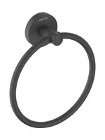 Полотенцедержатель-кольцо Aquatek AQ4212MB настенный, латунь, цвет: черный матовый
