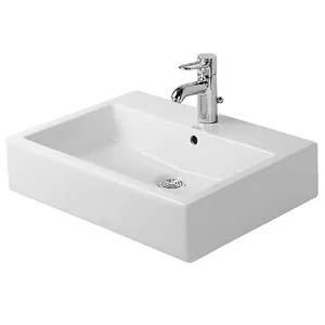 Умывальник DURAVIT 600х470х165 отверстие под смеситель, перелив 0454600000
