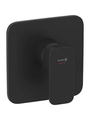 Смеситель для душа KLUDI встраиваемый, однозахватный, внешняя часть, черный матовый 427553975
