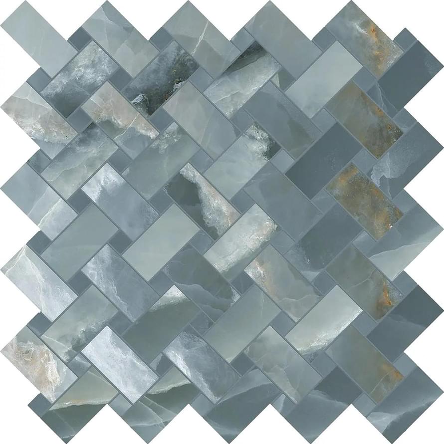 мозаика Tele Di Marmo Onyx Intrecci Green Silktech 30x30