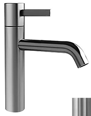 Смеситель для раковины Fantini однозахватный, вылет 12,6см, нержавеющая сталь 2793A704WF