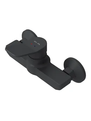 Смеситель для душа AM.PM F85A20022 настенный, однозахватный, без излива, цвет: черный матовый