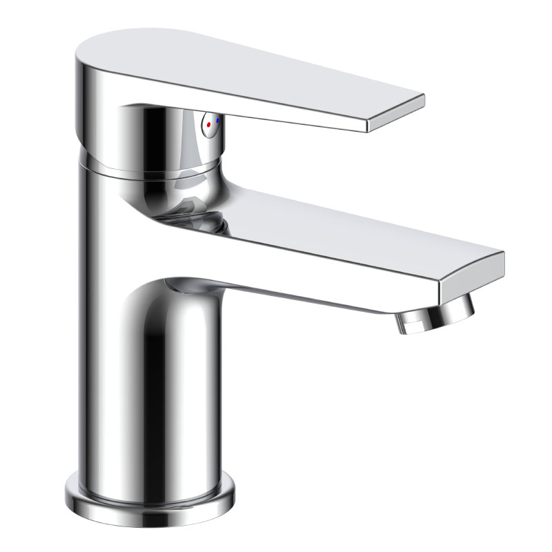 Смеситель для раковины ESKO BT26 на 1 отверстие, однозахватный, низкий излив, хром