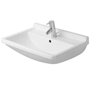 Умывальник DURAVIT 650х485х200 антигряз. покр., отв. под смеситель, перелив 03006500001
