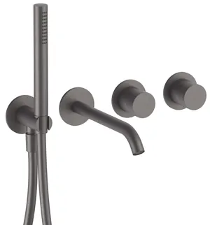 Смеситель для ванны Fantini AA/27 встраиваемый, покрытие PVD Matt Gun Metal 33P5Y120B