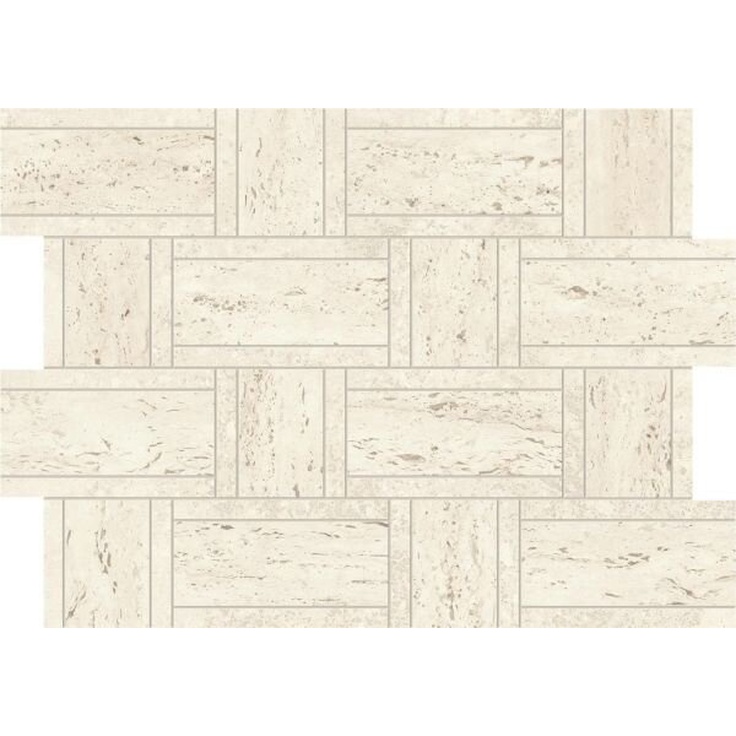 Atlas Concorde Marvel Travertine AF9M White Basketweave 35x47