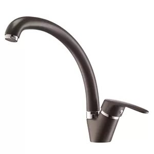 Смеситель AQUATON 1AX002FCXX280 для мойки, однорычажный, цвет: кофе