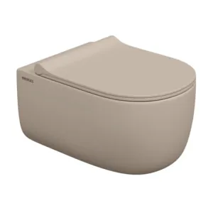 Унитаз подвесной Berges 540х360х330 безободковый сиденье микролифт, жасмин мат. 082728