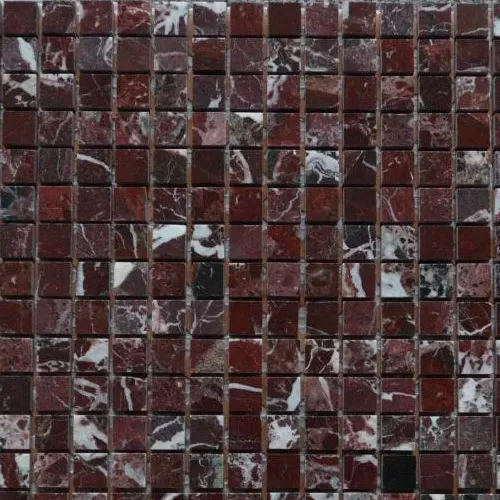 Marble Mosaic Rosso Levanto Polished 30.5X30.5 полированная