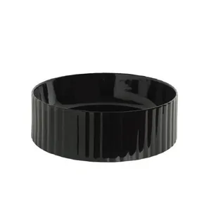 Раковина накладная ArtCeram 440х440х135 без отверстий, черный глянцевый OSL010 03 00