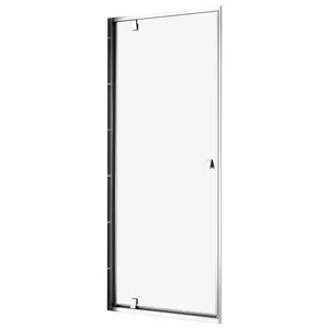 Душевая дверь RAVAK PDOP1-90 (861-911х1900) распашная, стекло, сатин/сатин+Transparent