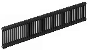 Радиатор стальной двухтрубчатый RIFAR 2018 - 45 секций, нижнее подкл. с терм.клапном, антрацит