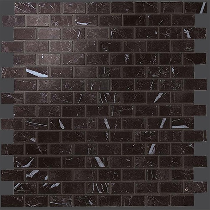 Atlas Concorde Marvel Stone AS35 Nero M, Lapp, Burattato 29,8x29,8 глянцевая