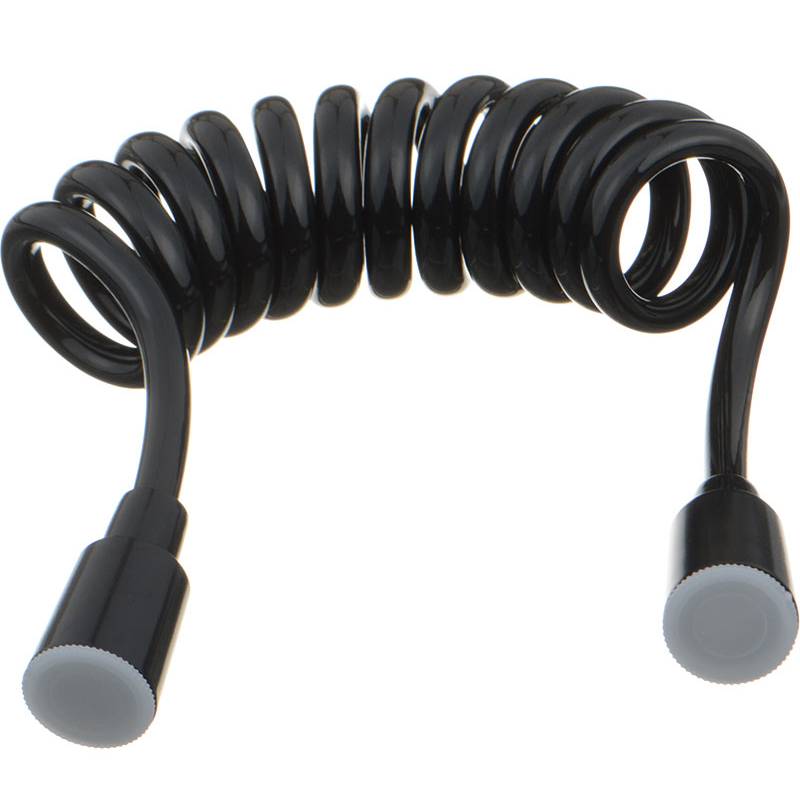 шланг д/душа гигиенического MELODIA Black phone 1/2"*1/2" конус ПВХ L150см чёрный MKP34432P_bk