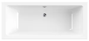 Ванна акриловая CEZARES -170-75-42-W37 170х75х42 пристенная, цвет: белый