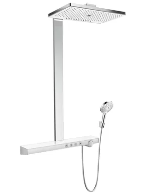 Душевая система Hansgrohe E Showerpipe 460 9л/мин с термостатом,хром/белый 2702940