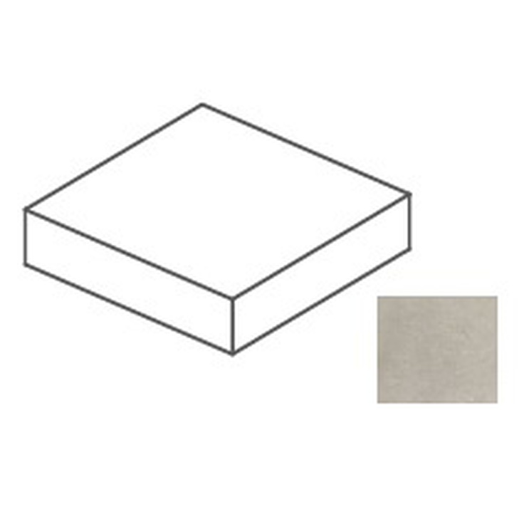 Impronta italgraniti I Cementi FL03L882BA Flax Elemento L Angolare 20mm 80x80x14 матовая