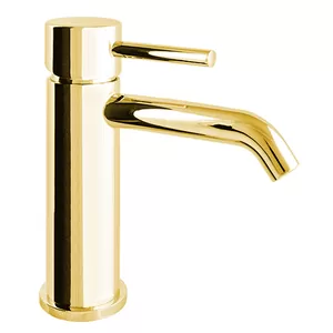 Смеситель для раковины Giulini Hi однозахватный, с донным клапаном, цвет: золото F6545AO