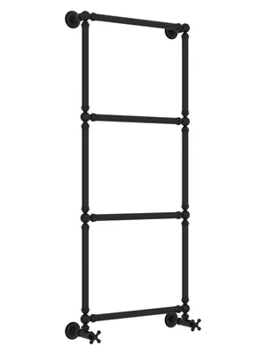 СУНЕРЖА 1304 Полотенцесушитель 1260х500 черный матовый, нижнее подкл. 3/4"