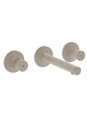 Смеситель для умывальника Vitra встраиваемый, двухзахватный, на 3 отв.,никель шлиф. A4258234