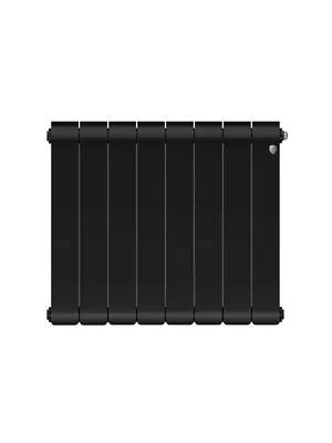 Радиатор биметаллический 8 секций ROYAL THERMO ВШГ:591х640х100 1376 Вт Noir Sable