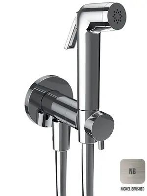 Смеситель Almar Atthis встраиваемый, с гигиенический душ и прогрессивный картридж, цвет никель брашированный E136009.NB