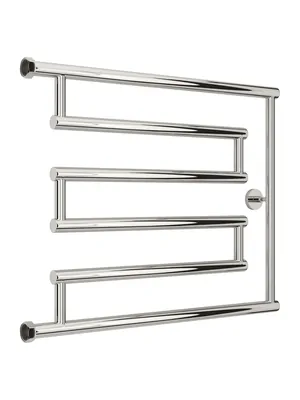 СУНЕРЖА model "L+" Полотенцесушитель 500х650 нержавеющая сталь, верт. подключение гайка 1"
