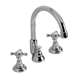 Смеситель для раковины Devon&Devon UTAU900ACR с 3 отв., д/к, высокий излив, цвет хром