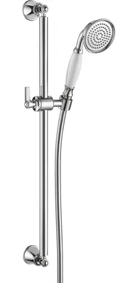 Душевой гарнитур CEZARES -F-SD-01 лейка, шланг 1500мм, штанга 600мм, латунь, цвет: хром+белый
