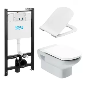 Комплект Инсталляция ROCA+унитаз ROCA +Сиденье тонкое с микролифтом 7893104680