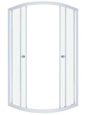 Душевой уголок Triton A (80х80) без поддона, стекло 4 мм прозрачное/профиль белый DK251_1