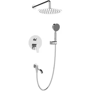 Душевая система BelBagno -VDSET-CRM встраиваемая,излив,ручной и тропический душ,хром